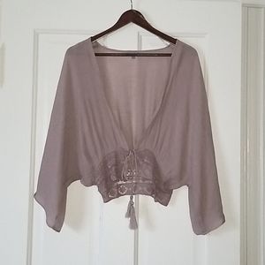 Charlotte Russe Cropped Cardigan  M